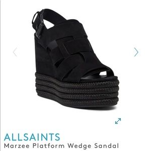 NWT All Saints Marzee wedge shoe